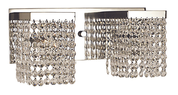 Framburg 2-light Elegant Crystal Gemini Sconce - Handcrafted Luxury Lighting For Timeless Home Decor Polished Silver With Clear Crystal Metal 1992 Ps