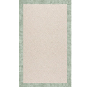 Capel Rugs Creative Concepts - Customizable Indoor/Outdoor Rugs With Fade & Stain Resistance For Lasting Beauty Rave Spearmint 100% Olefin Base W,Border 1993ns02061200221