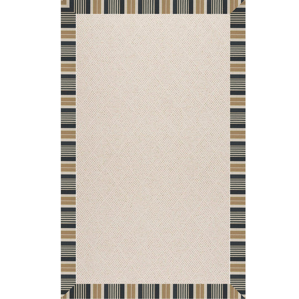 Capel Rugs Creative Concepts - Customizable Indoor/Outdoor Rugs With Fade & Stain Resistance For Lasting Beauty Long Hill Ebony 100% Olefin Base W,Border 1993rs07090709340