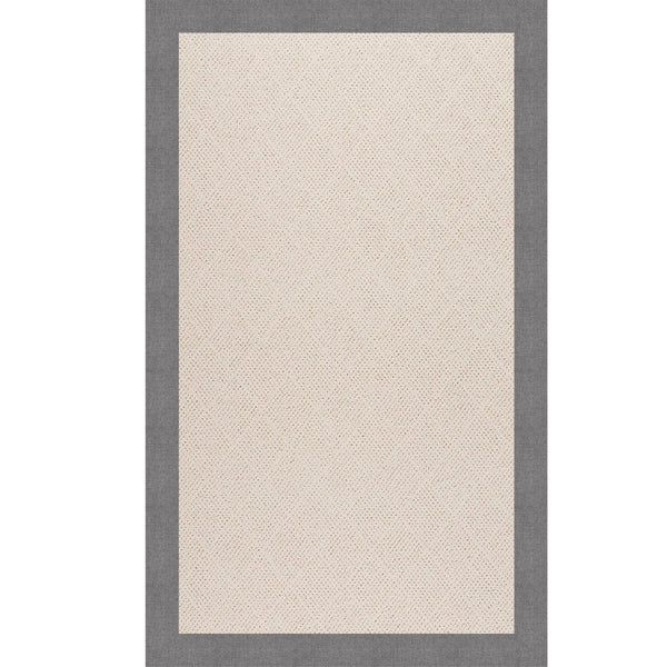 Capel Rugs Creative Concepts - Customizable Indoor/Outdoor Rugs With Fade & Stain Resistance For Lasting Beauty Canvas Slate 100% Olefin Base W,Border 1993rs06000600372