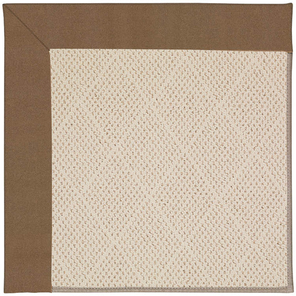 Capel Rugs Creative Concepts - Customizable Indoor/Outdoor Rugs With Fade & Stain Resistance For Lasting Beauty Canvas Cocoa 100% Olefin Base W,Border 1993gs0709747