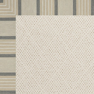 Capel Rugs Creative Concepts - Customizable Indoor/Outdoor Rugs With Fade & Stain Resistance For Lasting Beauty Cove Pebble 100% Olefin Base W,Border 1993gs1000755