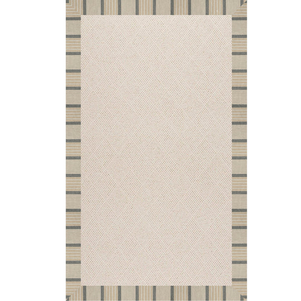 Capel Rugs Creative Concepts - Customizable Indoor/Outdoor Rugs With Fade & Stain Resistance For Lasting Beauty Cove Pebble 100% Olefin Base W,Border 1993rs07090709755