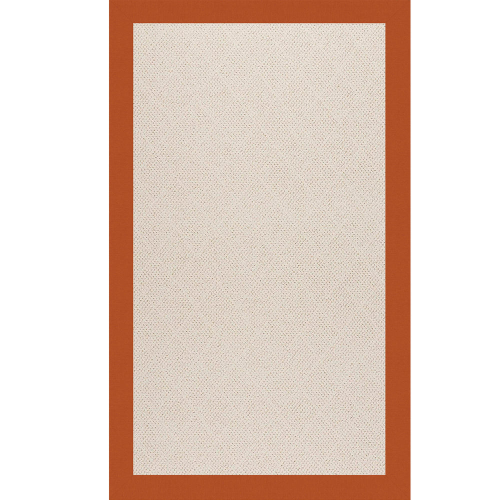 Capel Rugs Creative Concepts - Customizable Indoor/Outdoor Rugs With Fade & Stain Resistance For Lasting Beauty Canvas Rust 100% Olefin Base W,Border 1993rs07090709837