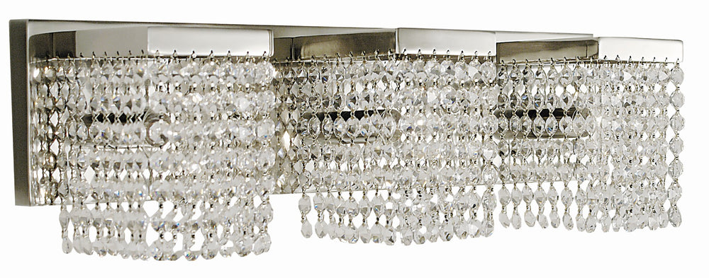 Framburg 3-light Handcrafted Crystal Sconce – Elegant Design With 30% Leaded Austrian Crystal For Luxury Ambiance Polished Silver With Clear Crystal Metal 1993 Ps