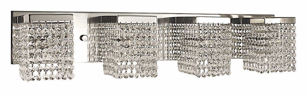 Framburg 4-light Stunning Crystal Gemini Sconce - Handcrafted Elegance Made In The U.S.A For Your Home Polished Silver With Clear Crystal Metal 1994 Ps
