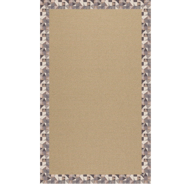 Capel Rugs Creative Concepts - Customizable Indoor And Outdoor Rugs For Unique Spaces With Stylish Durability Geo Bronze 100% Olefin Base W,Border 1995rs05000800726