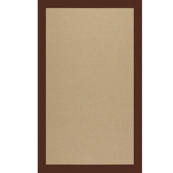 Capel Rugs Creative Concepts - Customizable Indoor And Outdoor Rugs For Unique Spaces With Stylish Durability Canvas Bay Brown 100% Olefin Base W,Border 1995rs07090709787