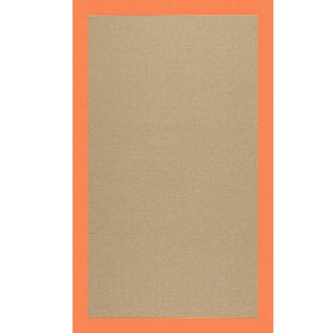 Capel Rugs Creative Concepts - Customizable Indoor And Outdoor Rugs For Unique Spaces With Stylish Durability Canvas Tangerine 100% Olefin Base W,Border 1995rs07090709815