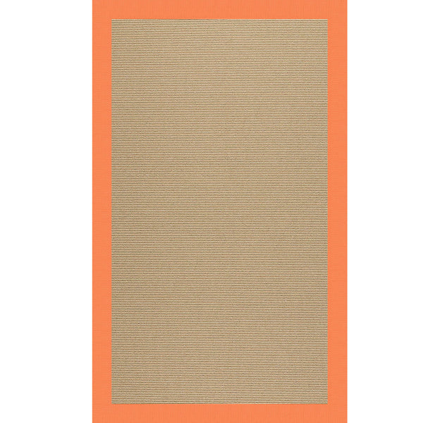 Capel Rugs Creative Concepts - Customizable Indoor And Outdoor Rugs For Unique Spaces With Stylish Durability Canvas Tangerine 100% Olefin Base W,Border 1995rs07090709815
