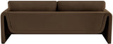 Sloan Brown Velvet Fabric Sofa 199Brown-S Meridian Furniture