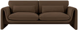 Sloan Brown Velvet Fabric Sofa 199Brown-S Meridian Furniture