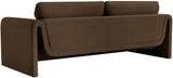 Sloan Brown Velvet Fabric Sofa 199Brown-S Meridian Furniture