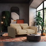 Sloan Camel Velvet Fabric Loveseat 199Camel-L Meridian Furniture