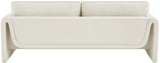 Sloan Cream Velvet Fabric Sofa 199Cream-S Meridian Furniture