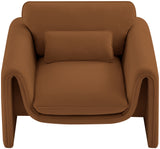 Sloan Saddle Velvet Fabric Chair 199Saddle-C Meridian Furniture