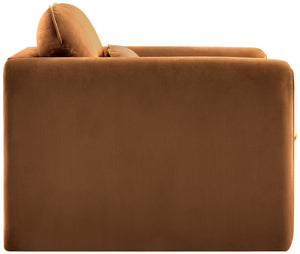 Sloan Saddle Velvet Fabric Chair 199Saddle-C Meridian Furniture