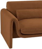 Sloan Saddle Velvet Fabric Chair 199Saddle-C Meridian Furniture