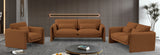 Sloan Saddle Velvet Fabric Sofa 199Saddle-S Meridian Furniture