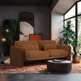 Sloan Saddle Velvet Fabric Sofa 199Saddle-S Meridian Furniture