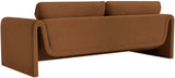 Sloan Saddle Velvet Fabric Sofa 199Saddle-S Meridian Furniture