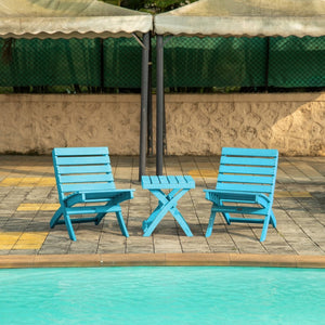 English Elm Seaview Recycled Hdpe Outdoor Folding Side Table Uv Resistant Patio Deck Use Turquoise B2745P409718
