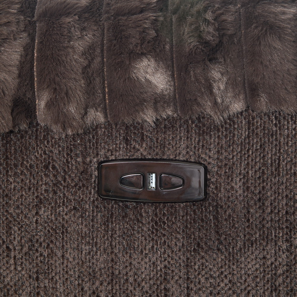 English Elm M079 Power Reclining Sofa Set With Loveseat & Single Recliner - Comfort, Style & Usb Charging! W1805S00106