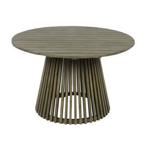 English Elm Christopher Knight Home® - Outdoor Acacia Wood Dining Table - 47.25-Inch Grey Round Patio Table For Stylish Gatherings & Comfort N770P313798G