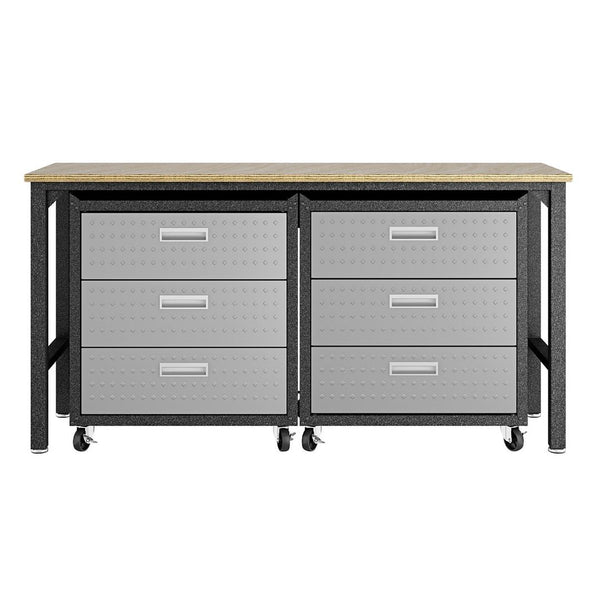 Manhattan Comfort Fortress Modern Garage Set Grey 19GMC