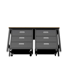 Manhattan Comfort Fortress Modern Garage Set Charcoal Grey 19GMC-CH