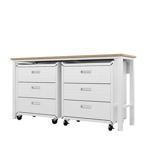 Manhattan Comfort Fortress Modern Garage Set White 19GMC-WH