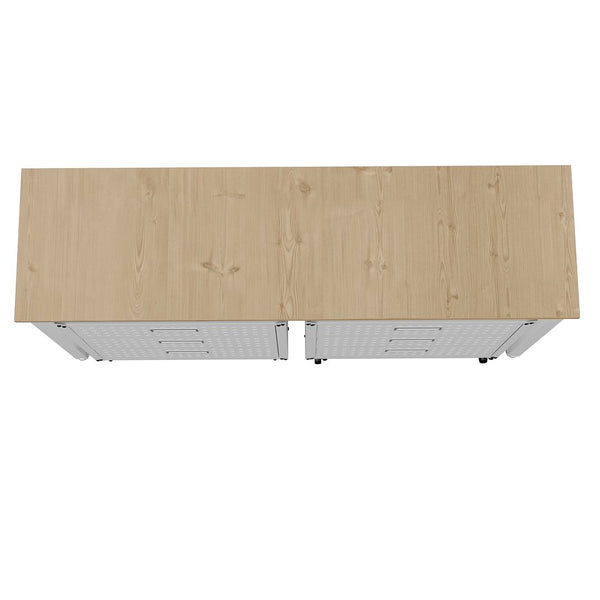 Manhattan Comfort Fortress Modern Garage Set White 19GMC-WH