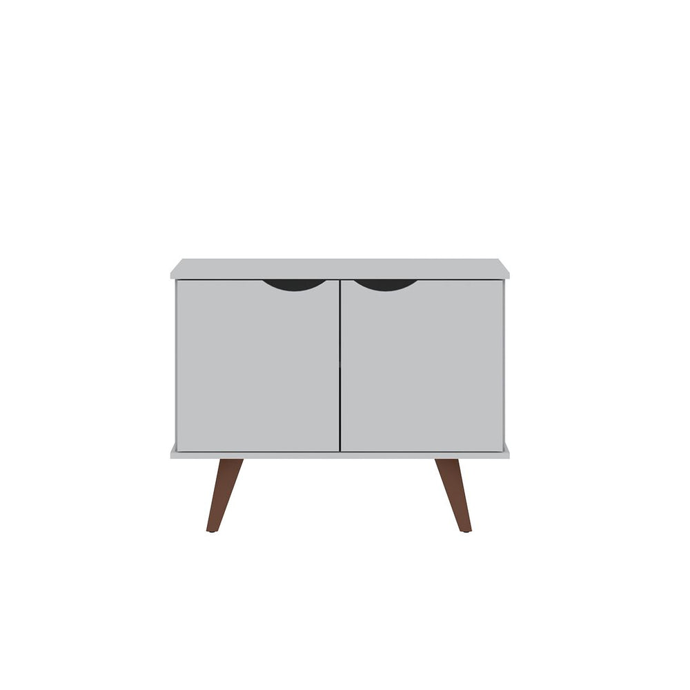 Manhattan Comfort Hampton Mid-Century Modern Accent Cabinet White 19PMC1
