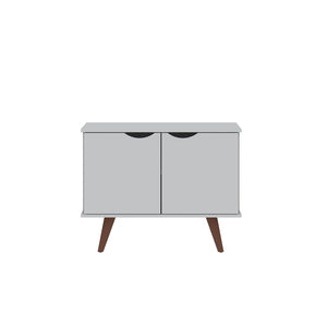 Manhattan Comfort Hampton Mid-Century Modern Accent Cabinet White 19PMC1