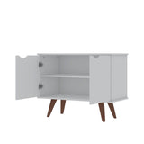 Manhattan Comfort Hampton Mid-Century Modern Accent Cabinet White 19PMC1