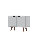 Manhattan Comfort Hampton Mid-Century Modern Accent Cabinet White 19PMC1