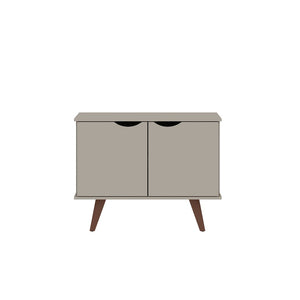 Manhattan Comfort Hampton Mid-Century Modern Accent Cabinet Off White 19PMC6