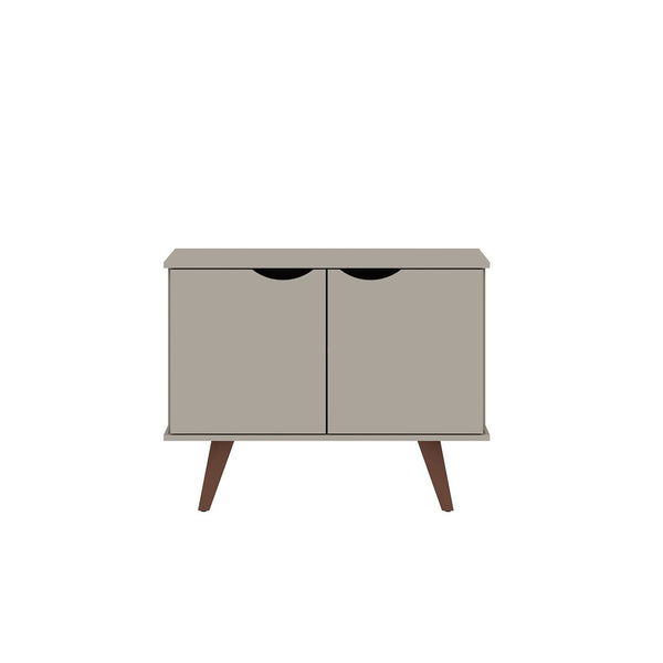 Manhattan Comfort Hampton Mid-Century Modern Accent Cabinet Off White 19PMC6