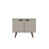 Manhattan Comfort Hampton Mid-Century Modern Accent Cabinet Off White 19PMC6