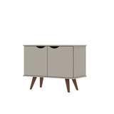 Manhattan Comfort Hampton Mid-Century Modern Accent Cabinet Off White 19PMC6