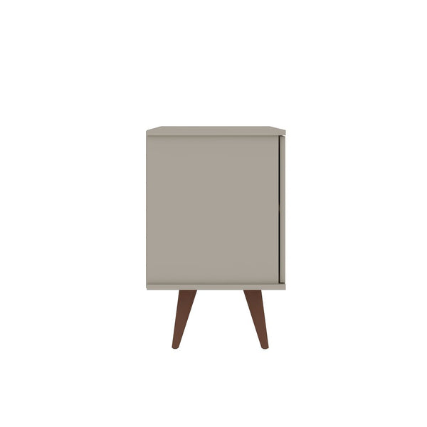 Manhattan Comfort Hampton Mid-Century Modern Accent Cabinet Off White 19PMC6
