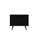 Manhattan Comfort Hampton Mid-Century Modern Accent Cabinet Black 19PMC70