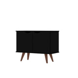 Manhattan Comfort Hampton Mid-Century Modern Accent Cabinet Black 19PMC70