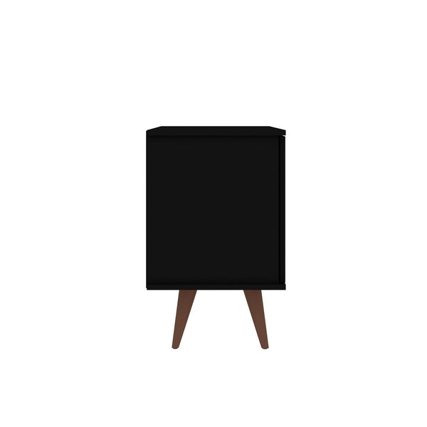 Manhattan Comfort Hampton Mid-Century Modern Accent Cabinet Black 19PMC70