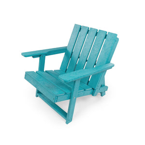 English Elm Shoreline Recycled Hdpe Folding Adirondack Chair Fully Assembled Modern Patio Seating Teal B2745P409681