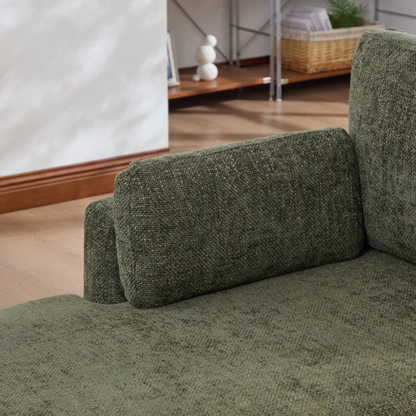 English Elm 31.89" Wide Chenille Modular Sofa Bed with Pocketed Springs for Compact Living W3189P365862