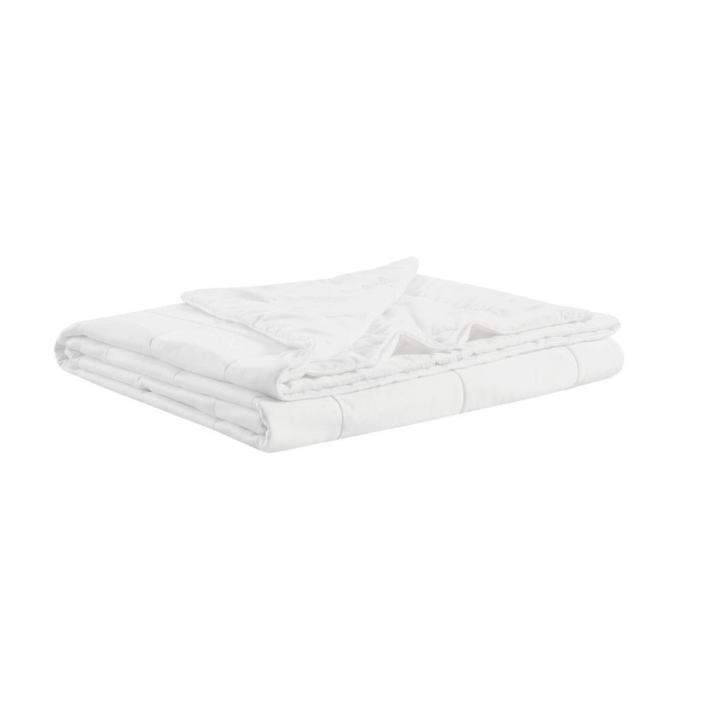 English Elm Down Breathable Nylon-Jersey Down Alternative Blanket — Cool, Silky, Wrinkle-Resistant Microfiber, Noiseless Quilted Twin White 15.75 L x 12.99 W x 6.5 H B035P266702