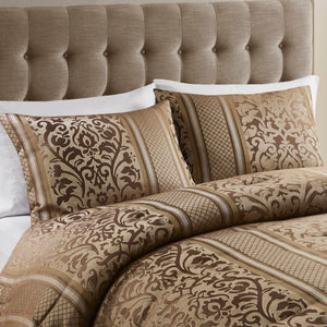 English Elm 6 Piece Jacquard Comforter Set For King/Cal King Beds - Luxurious, Cozy & Easy-Care With Pillows B035P280389