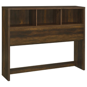 English Elm Geary Queen Bookcase Headboard Bedroom Set with Usb Charging Nightstands Dark Brown B062S01697