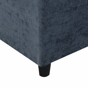 English Elm [new Sku] Chenille Modular Sectional Sleeper Sofa with Ottoman Six Seat U Shape Living Room Dark Blue N723S8583K